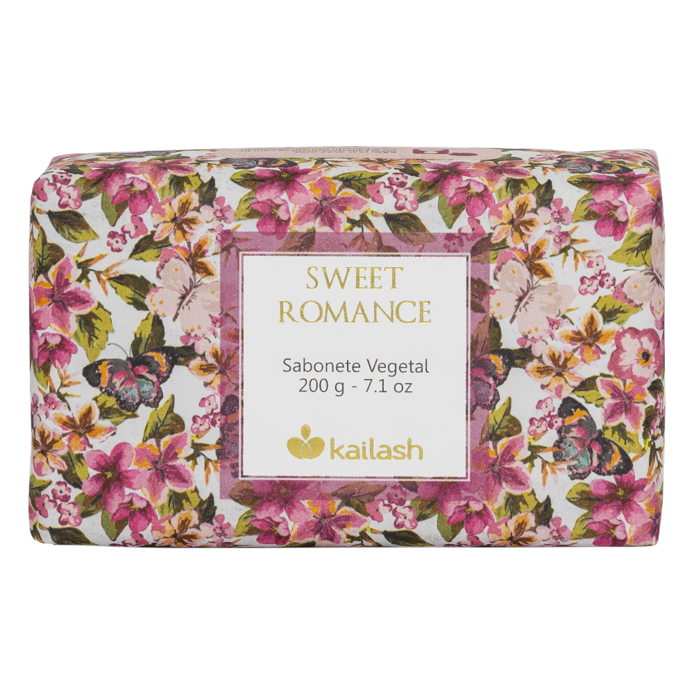 SABONETE EM BARRA VEGETAL - SWEET ROMANCE...