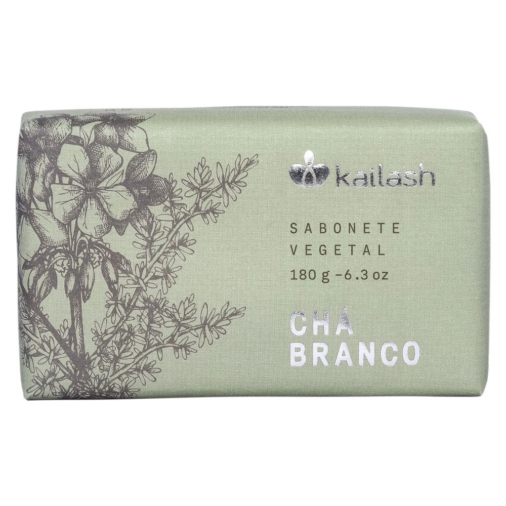 SABONETE EM BARRA VEGETAL - CHÁ BRANCO - ...